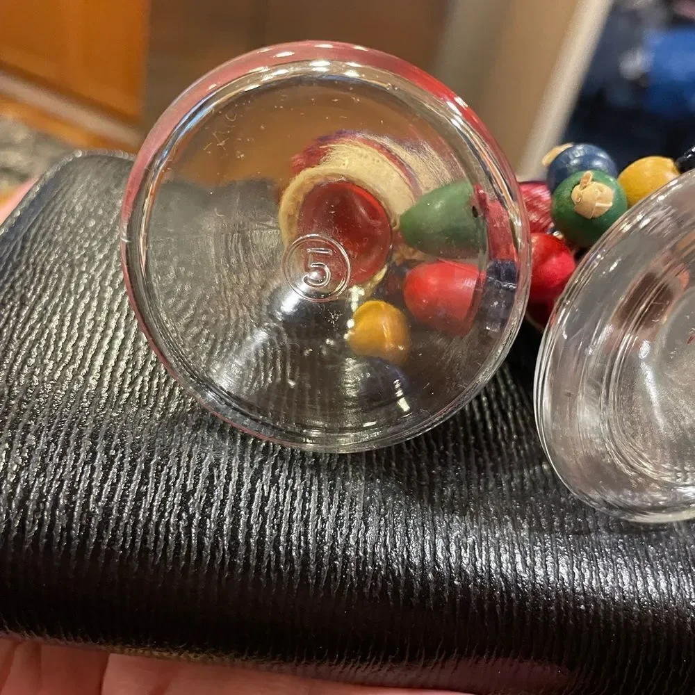 Vintage Nautical Type Glass Salt and Pepper Shakers